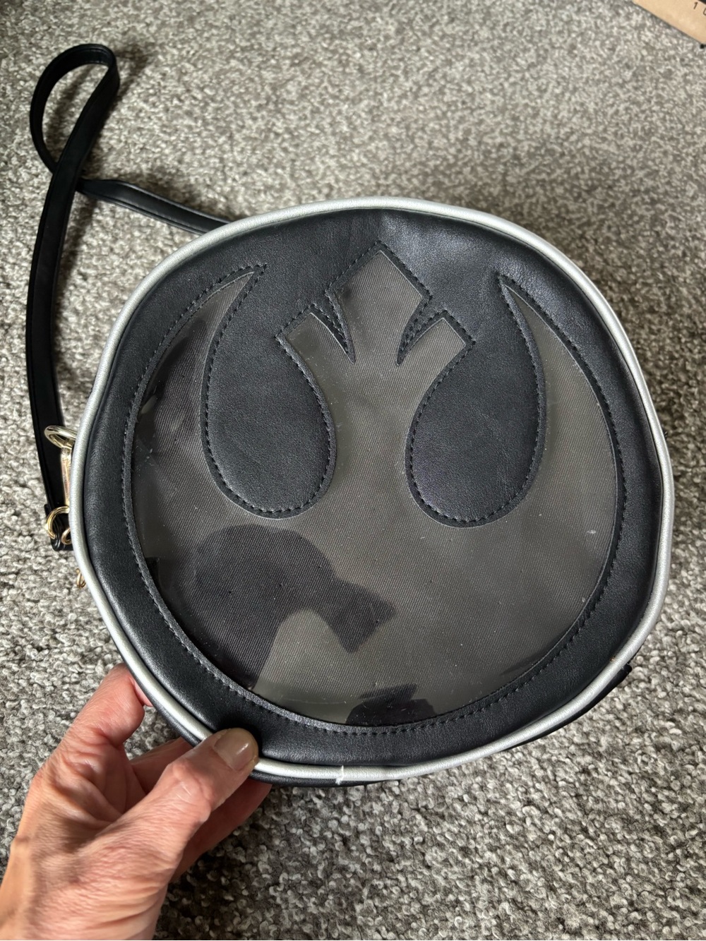 Star Wars Round Black Rebel Alliance Crossbody Pin ITA Bag